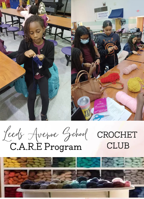 LEEDS AVENUE SCHOOL C.A.R.E PROGRAM CROCHET CLUB