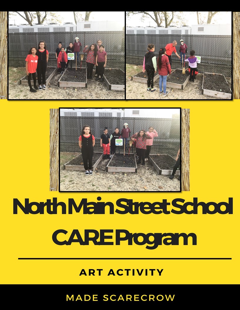 North Main Street School CARE Program Art Activity Made Scarecrow