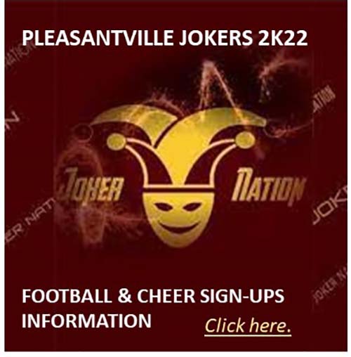 Pleasantville Jokers 2K22 Football & Cheer Sign-Ups Information
