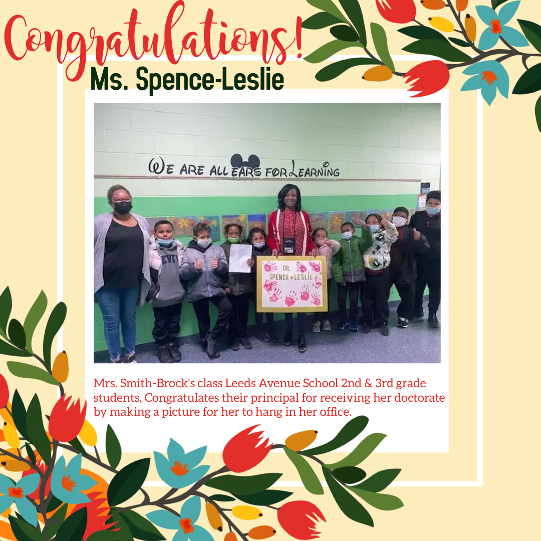 Congratulations Ms. Spence-Leslie